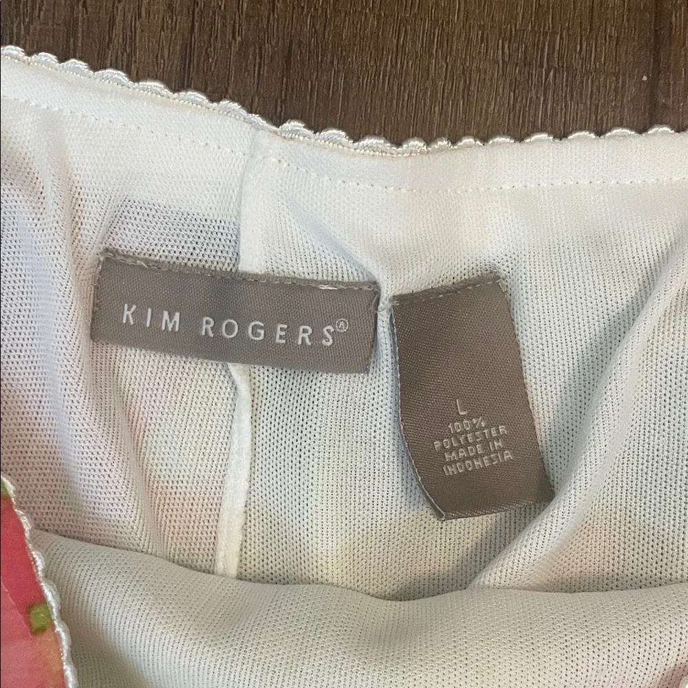 Kim Rogers Floral A-Line Skirt - Pink and Green - Picture 2 of 3